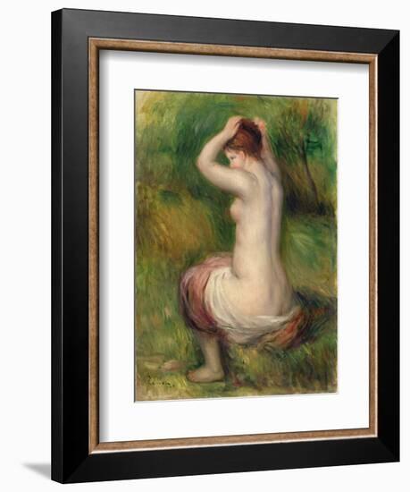 Seated Nude-Pierre-Auguste Renoir-Framed Giclee Print