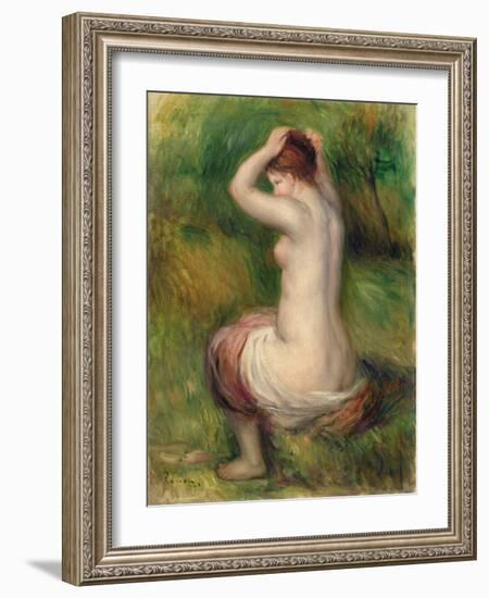 Seated Nude-Pierre-Auguste Renoir-Framed Giclee Print