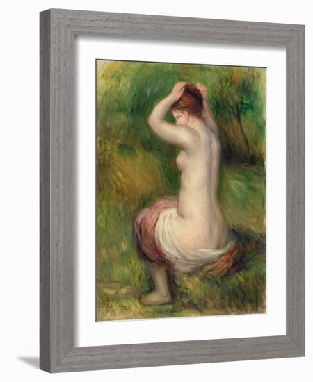 Seated Nude-Pierre-Auguste Renoir-Framed Giclee Print