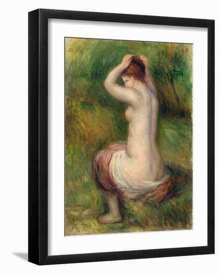 Seated Nude-Pierre-Auguste Renoir-Framed Giclee Print