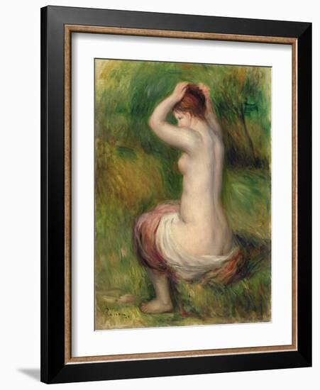 Seated Nude-Pierre-Auguste Renoir-Framed Giclee Print