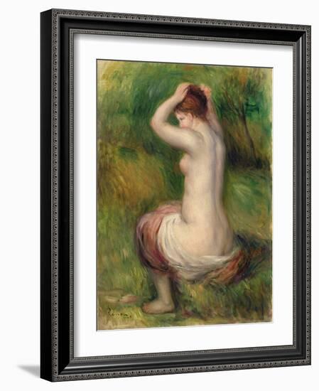 Seated Nude-Pierre-Auguste Renoir-Framed Giclee Print