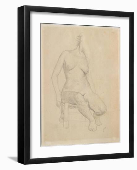 Seated Nude-Félix Vallotton-Framed Giclee Print