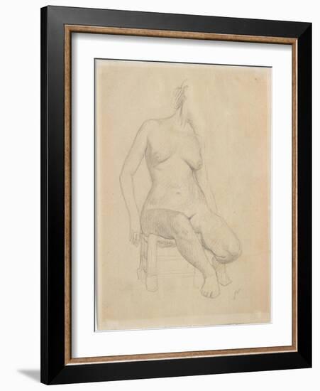 Seated Nude-Félix Vallotton-Framed Giclee Print