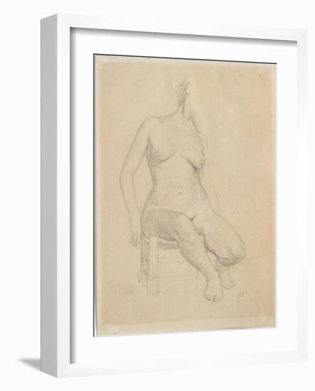 Seated Nude-Félix Vallotton-Framed Giclee Print