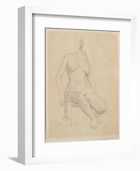 Seated Nude-Félix Vallotton-Framed Giclee Print