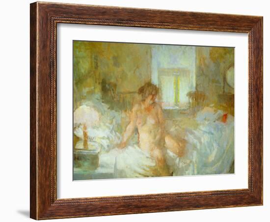 Seated Nude-Bernard Dunstan-Framed Giclee Print