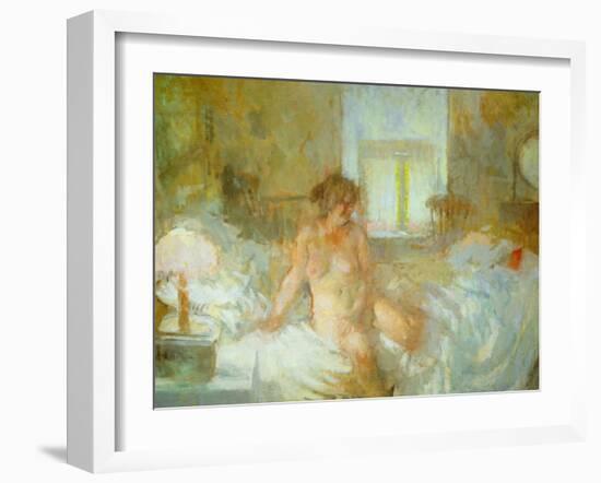 Seated Nude-Bernard Dunstan-Framed Giclee Print