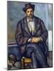 Seated Peasant-Paul Cézanne-Mounted Giclee Print