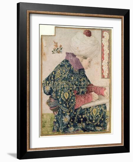 Seated Scribe, 1479-81-Gentile Bellini-Framed Giclee Print