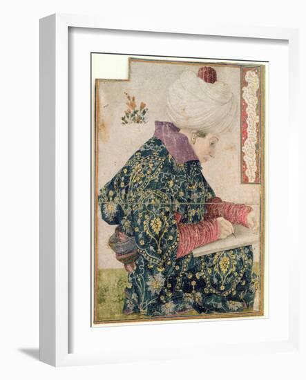 Seated Scribe, 1479-81-Gentile Bellini-Framed Giclee Print