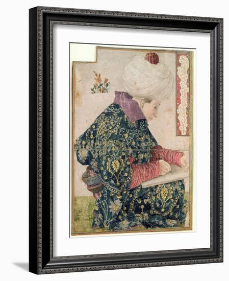 Seated Scribe, 1479-81-Gentile Bellini-Framed Giclee Print