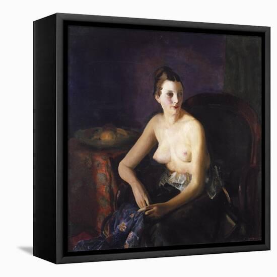 Seated Semi-Nude-John James Audubon-Framed Premier Image Canvas