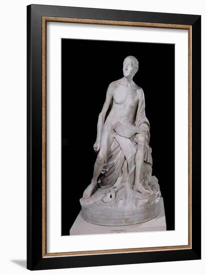 Seated Statue of Voltaire-Jean-baptiste Pigalle-Framed Giclee Print
