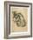 Seated Tortoiseshell Cat (Mixed Media on Paper)-Gwen John-Framed Giclee Print