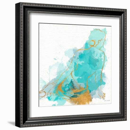 Seated Watercolor Woman I-Lanie Loreth-Framed Art Print