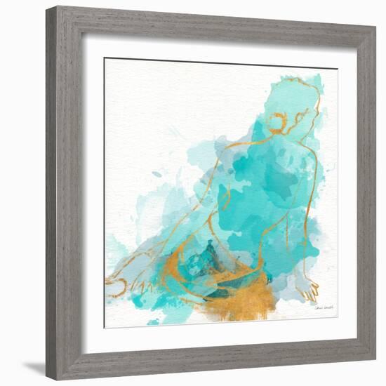 Seated Watercolor Woman I-Lanie Loreth-Framed Art Print