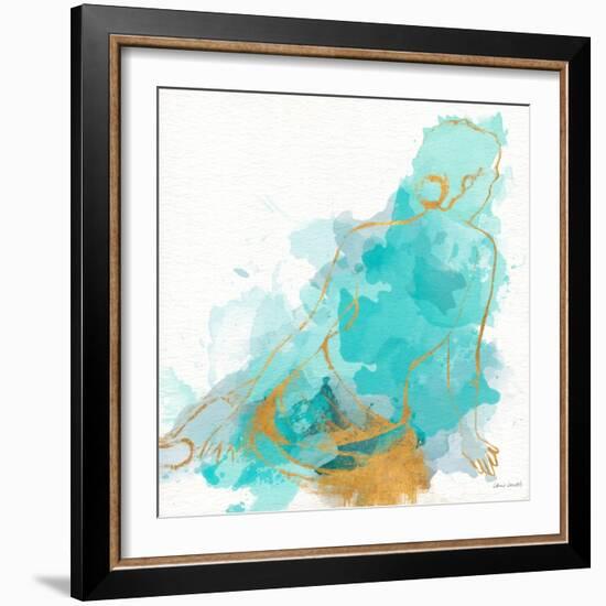 Seated Watercolor Woman I-Lanie Loreth-Framed Art Print