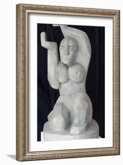 Seated Woman, C1911-1915-Henri Gaudier-brzeska-Framed Photographic Print