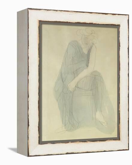 Seated Woman; Femme Assise-Auguste Rodin-Framed Premier Image Canvas