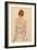 Seated Woman in Underwear, Rear View, 1917-Egon Schiele-Framed Giclee Print