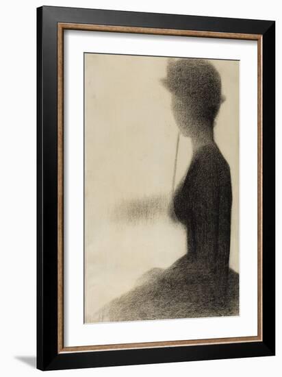 Seated Woman with a Parasol , 1884-85-Georges Pierre Seurat-Framed Giclee Print