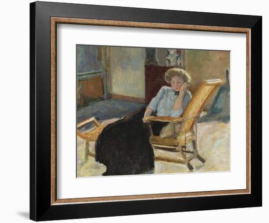 Seated Woman-Pierre Bonnard-Framed Premium Giclee Print