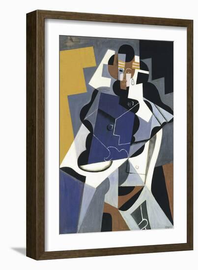 Seated Woman-Juan Gris-Framed Giclee Print