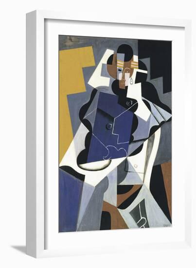 Seated Woman-Juan Gris-Framed Giclee Print