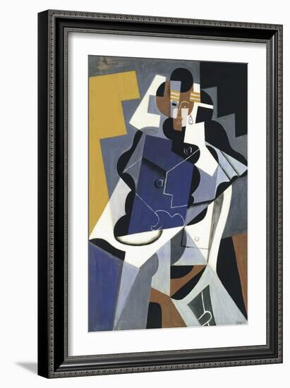 Seated Woman-Juan Gris-Framed Giclee Print