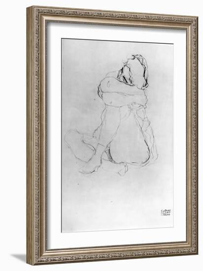 Seated Woman-Gustav Klimt-Framed Giclee Print