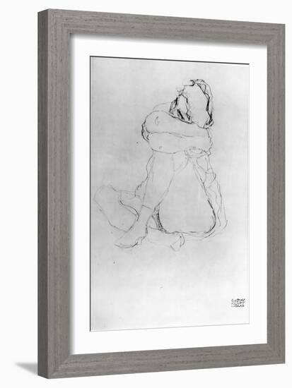 Seated Woman-Gustav Klimt-Framed Giclee Print