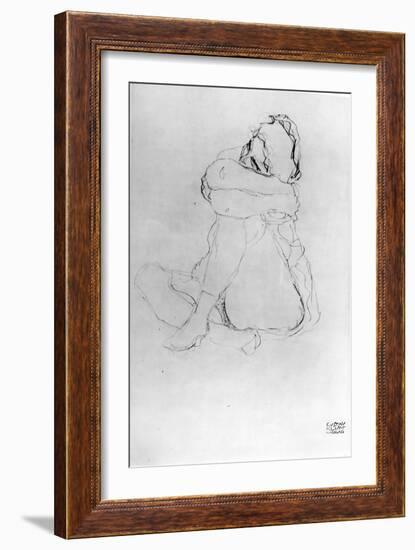 Seated Woman-Gustav Klimt-Framed Giclee Print