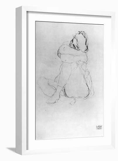 Seated Woman-Gustav Klimt-Framed Giclee Print