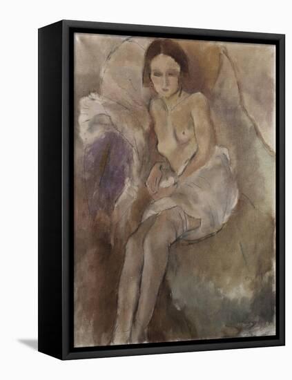 Seated Woman-Mary Cassatt-Framed Premier Image Canvas