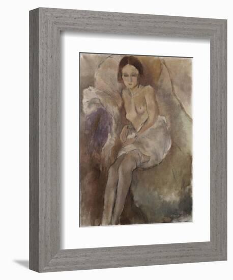 Seated Woman-Mary Cassatt-Framed Giclee Print