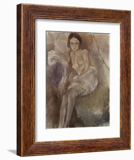 Seated Woman-Mary Cassatt-Framed Giclee Print