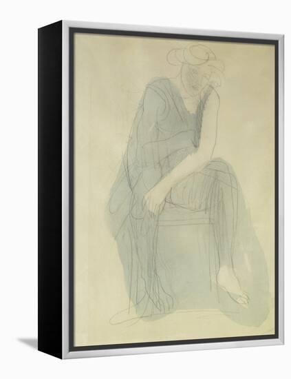 Seated Woman-Auguste Rodin-Framed Premier Image Canvas