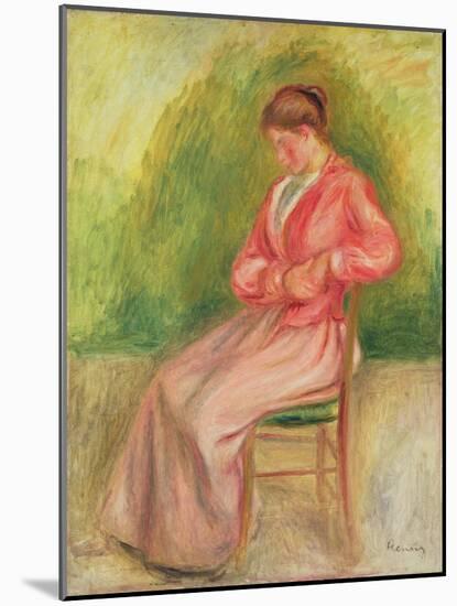 Seated Woman-Pierre-Auguste Renoir-Mounted Giclee Print