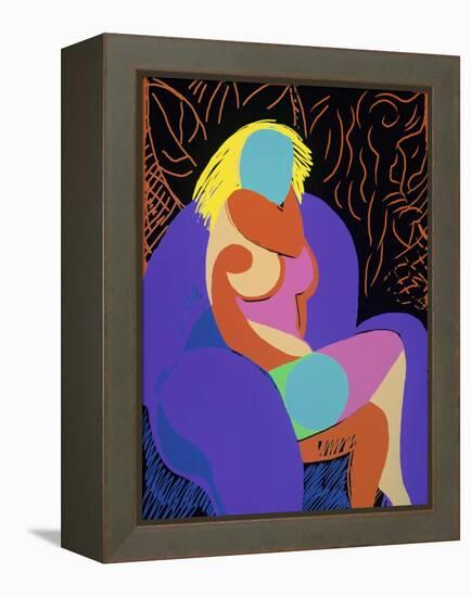 Seated Woman-Diana Ong-Framed Premier Image Canvas