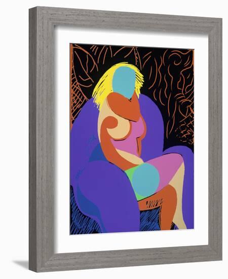 Seated Woman-Diana Ong-Framed Giclee Print