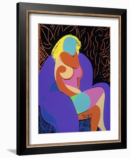 Seated Woman-Diana Ong-Framed Giclee Print