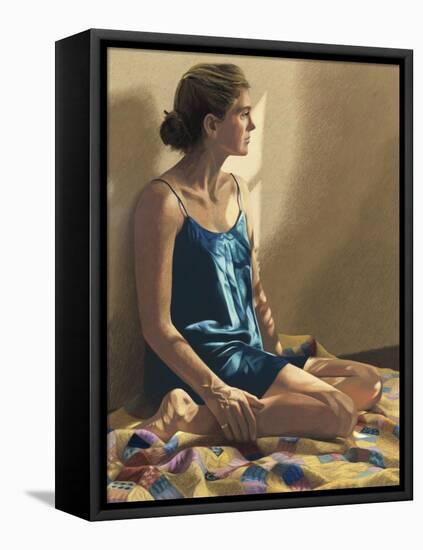 Seated Woman-Helen J. Vaughn-Framed Premier Image Canvas