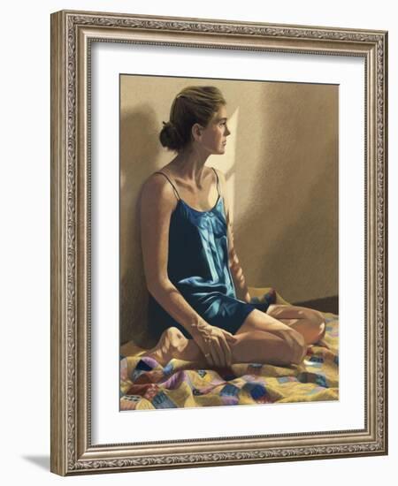 Seated Woman-Helen J. Vaughn-Framed Giclee Print