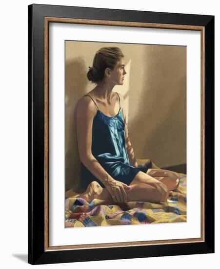 Seated Woman-Helen J. Vaughn-Framed Giclee Print