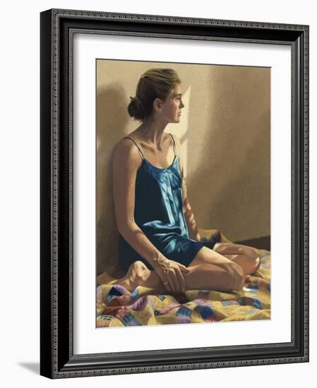 Seated Woman-Helen J. Vaughn-Framed Giclee Print