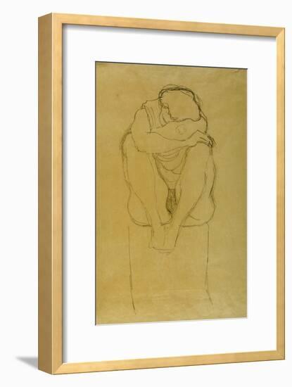 Seated Woman-Gustav Klimt-Framed Giclee Print