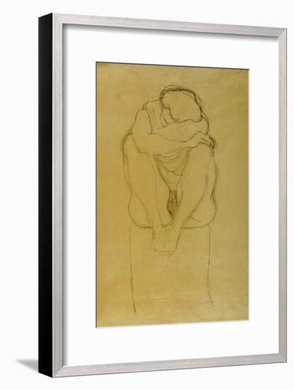 Seated Woman-Gustav Klimt-Framed Giclee Print