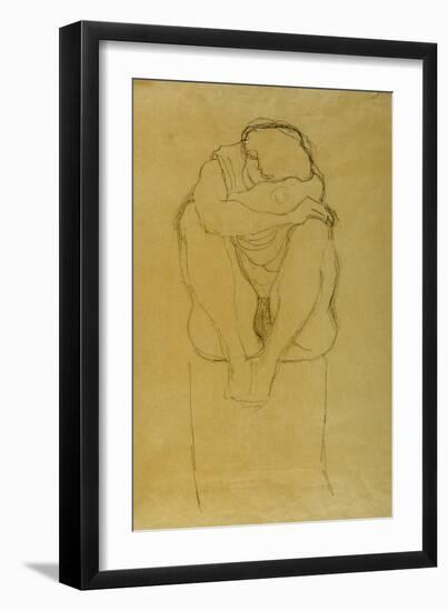 Seated Woman-Gustav Klimt-Framed Giclee Print