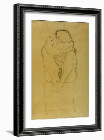 Seated Woman-Gustav Klimt-Framed Giclee Print